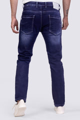 Men’s casual indigo blue denim jeans